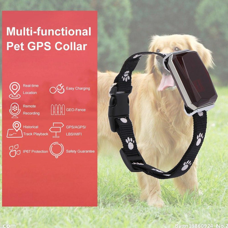 Waterproof GPS Collar with Microphone and Geo-fance Docooler Mk2