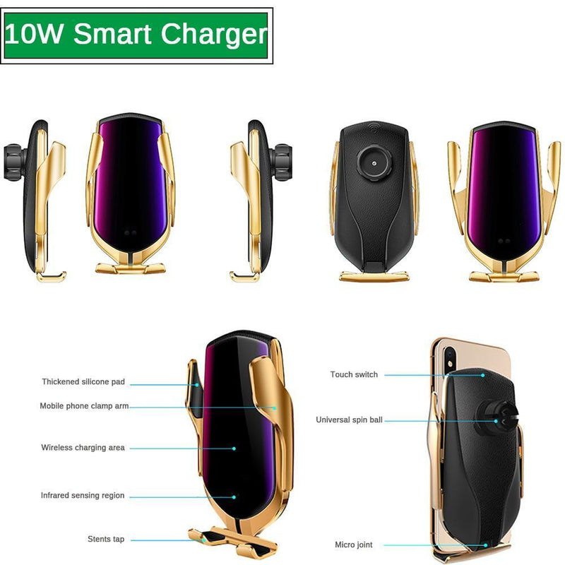 Wireless smart sensor car charger