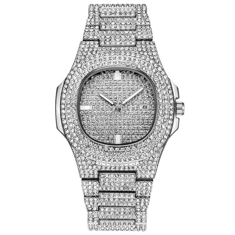 Relógio Diamond Ice - Women Style relógio 029 AmploTech PRATA 